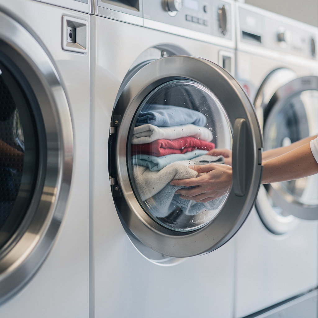 Gutierrez Coin Laundry modern washing machines and dryers available at our San Diego laundromat