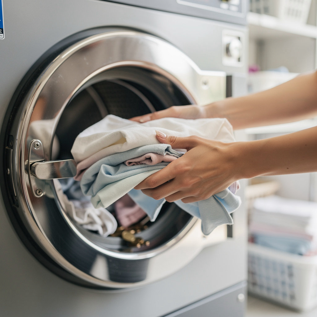 Gutierrez Coin Laundry modern self-service washing machines and dryers at our San Diego laundromat